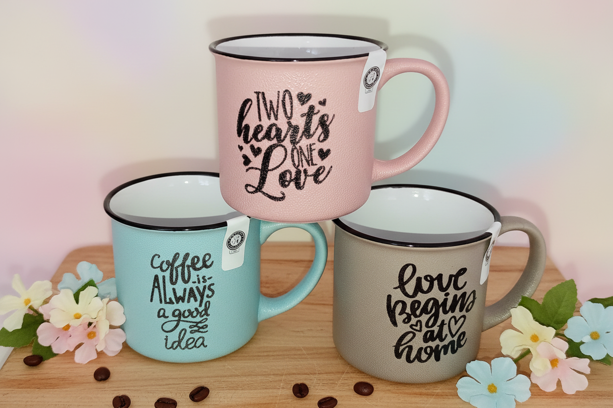 Tazza Bicchiere Mug in 3 colori - AD Trend - Desideri e Follie