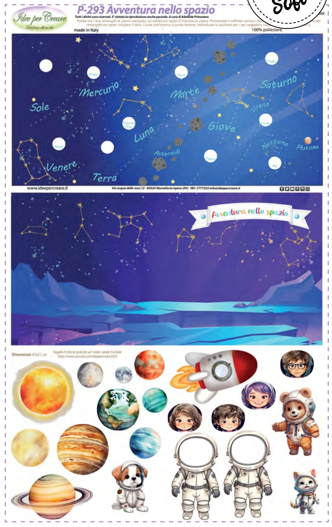 Pannello Avventure nello Spazio- P293 - Idee Per Creare