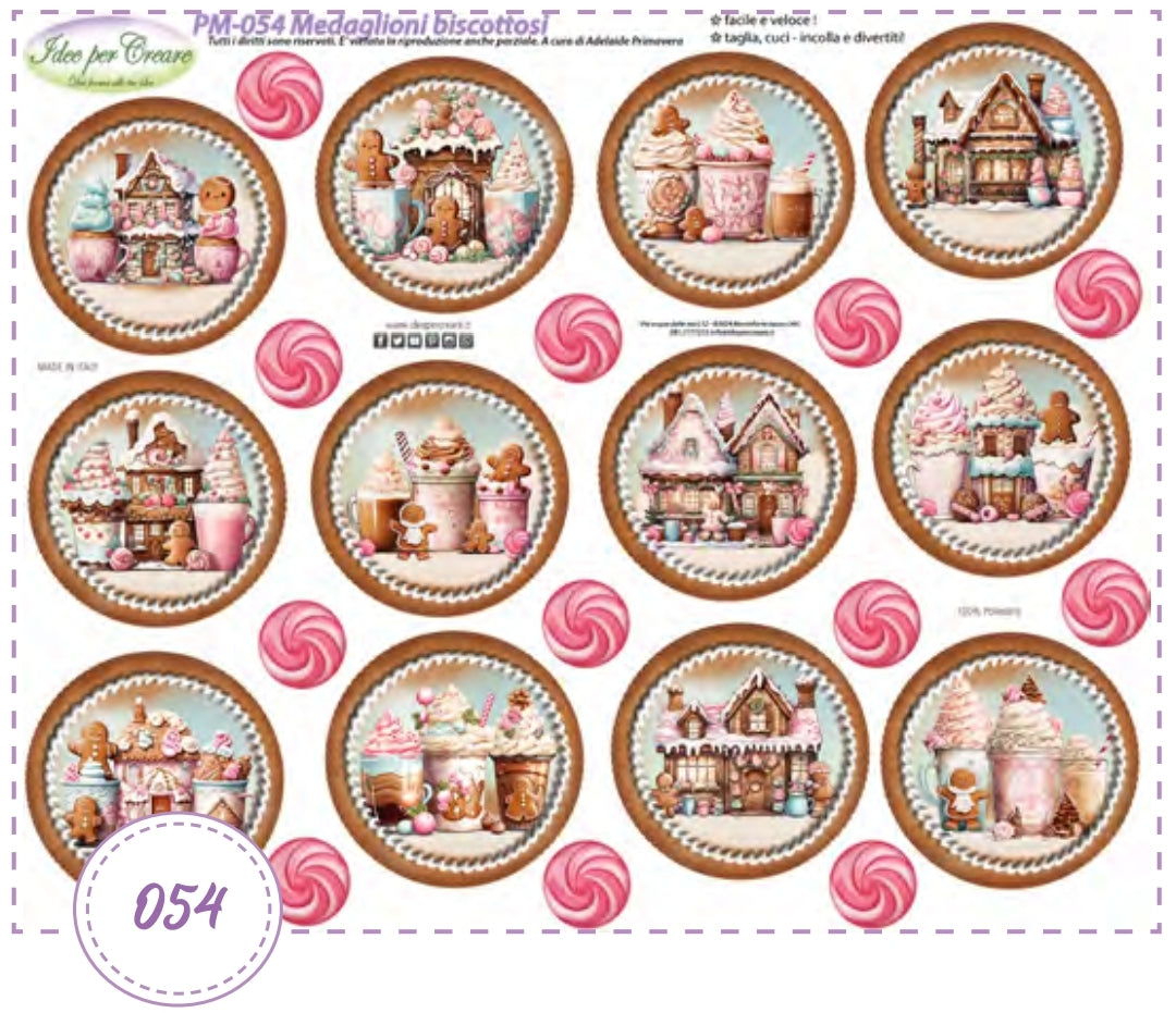 Pannello Medaglioni Biscottosi PM054 - Idee per Creare