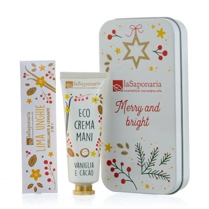 Scrigno - Crema mani Vaniglia e Cacao + Limetta unghie Dolci coccole