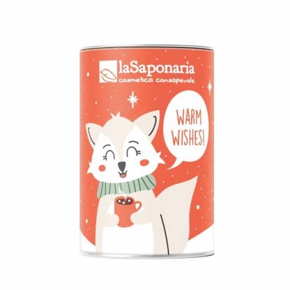 Salvadanaio Volpe Artica Mani e Labbra - Crema mani Rosa&karité + Biocao