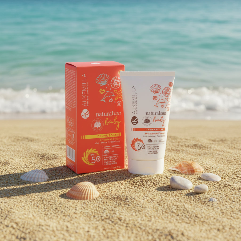 Crema Solare Viso Corpo Baby SPF 50 - Alkemilla - Desideri e Follie