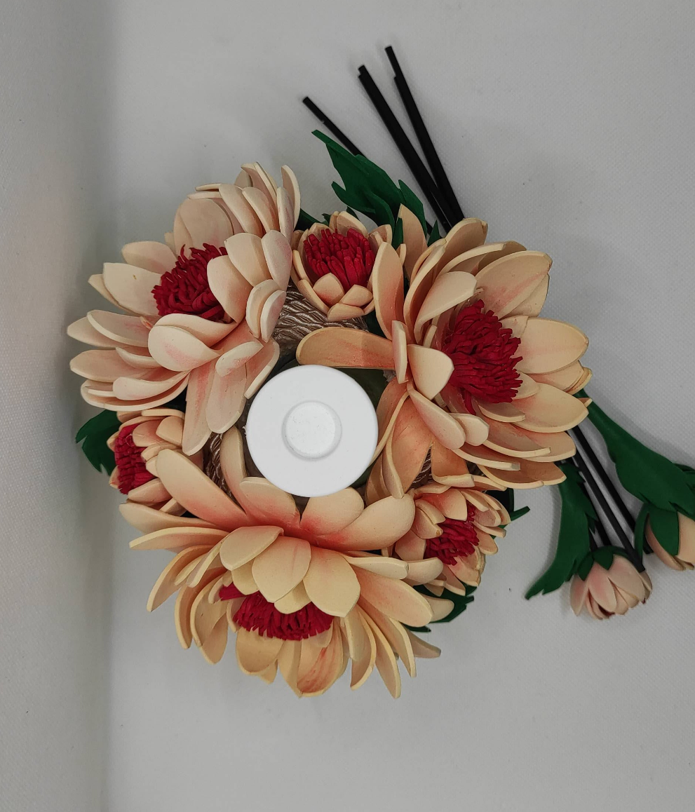 Profumatore ambiente con gomma eva (crepla) Gerbere - HandMade