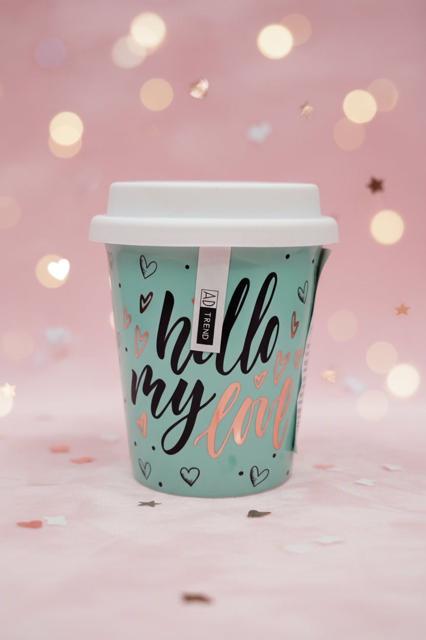 Tazza Bicchiere Mug verde tappo in silicone - AD Trend - Desideri e Follie