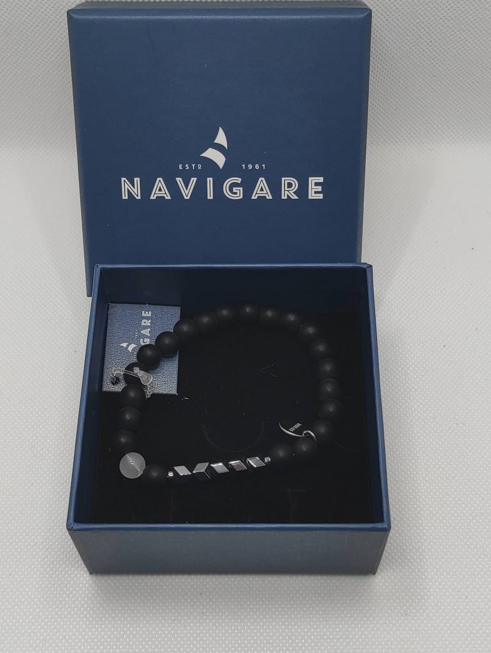 Bracciale nero elastico da Uomo NAAR3113 - Navigare
