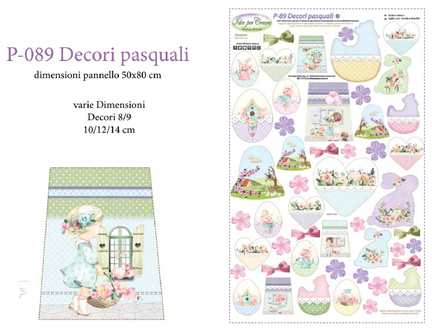 Pannello Decorazioni Pasquali P089 - Idee per Creare