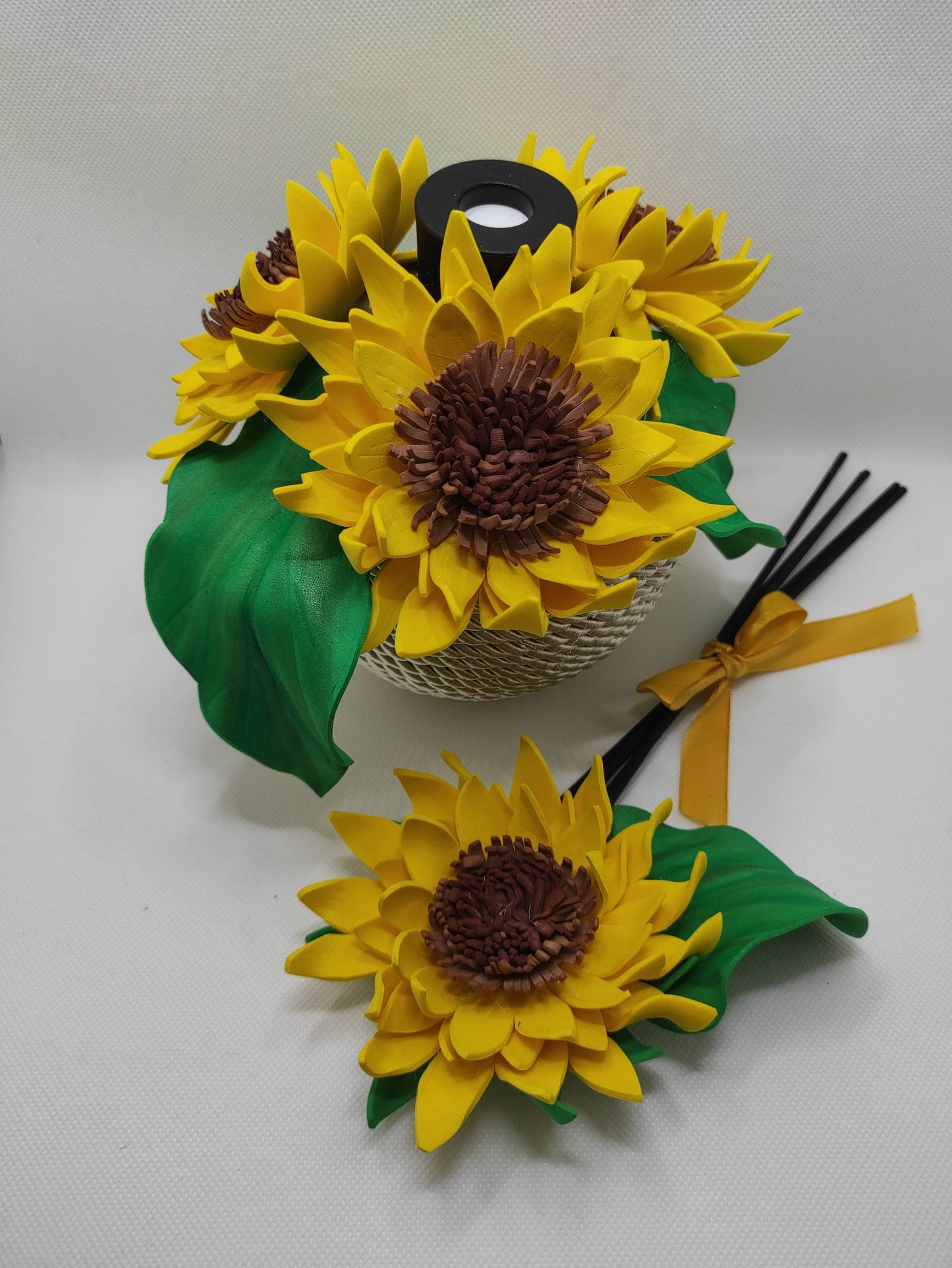 Profumatore ambiente con gomma eva (crepla) Girasoli - HandMade