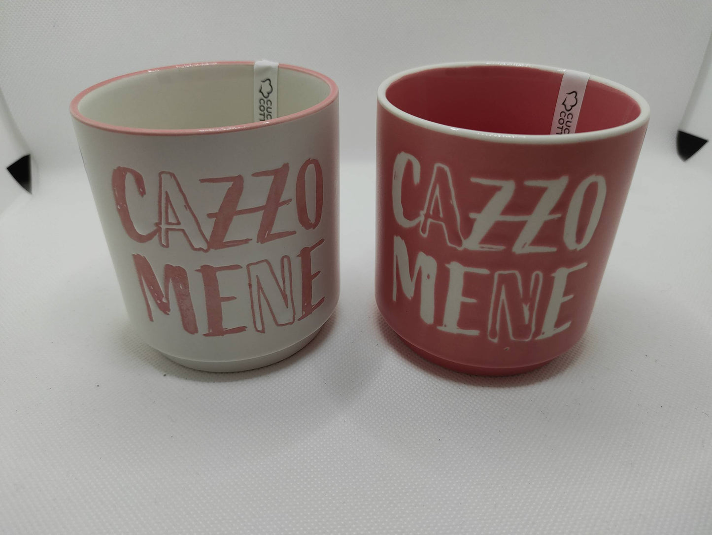 Tazza senza manico con scritta simpatica
