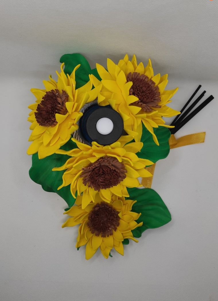 Profumatore ambiente con gomma eva (crepla) Girasoli - HandMade