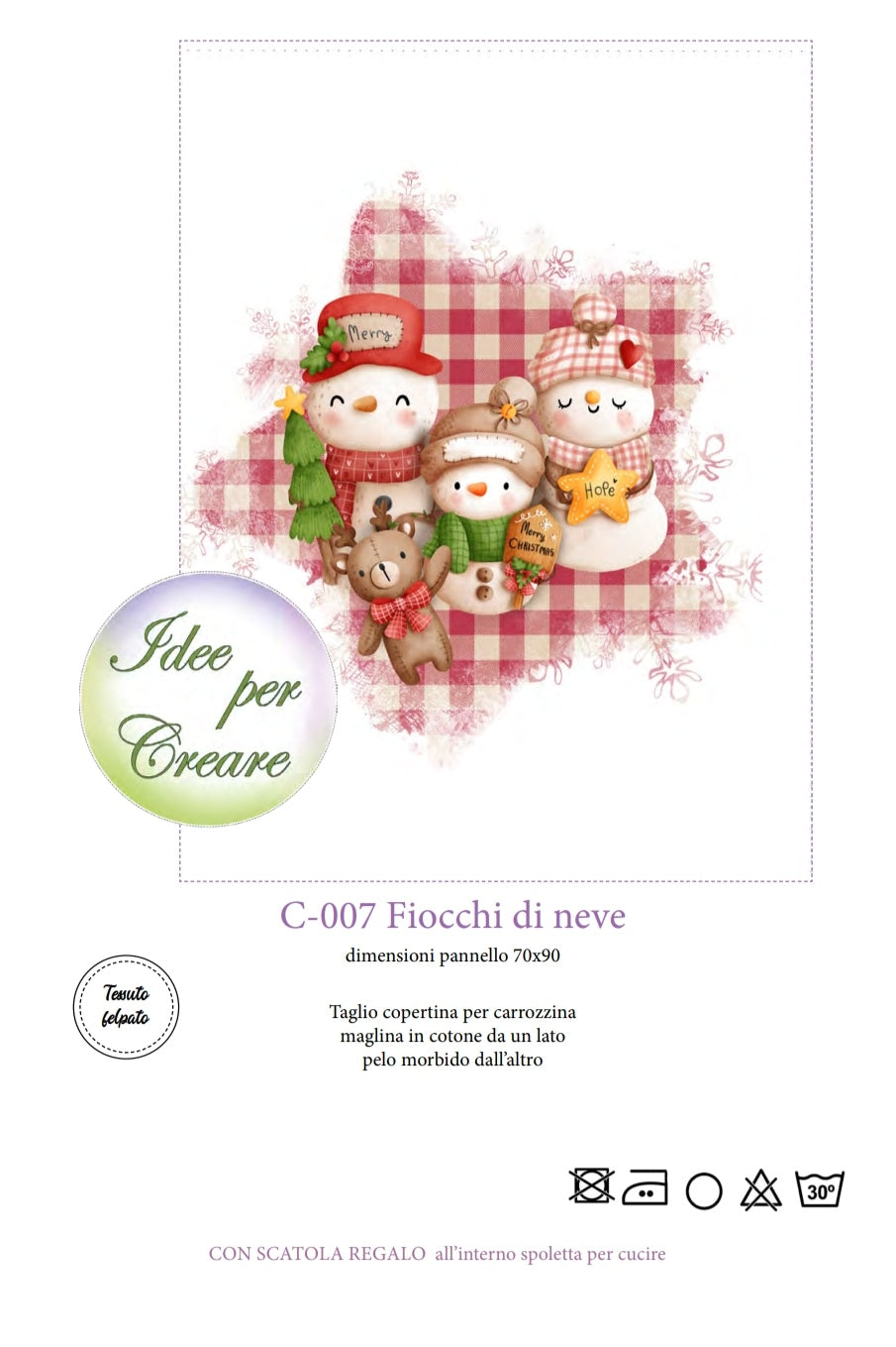 Copertina Fiocchi di Neve C007 - Idee per Creare