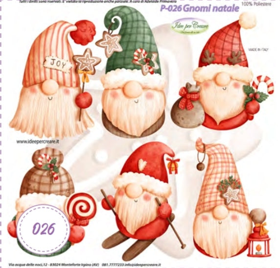 Pannello Gnomi Natalizi PS-026 - Idee per Creare
