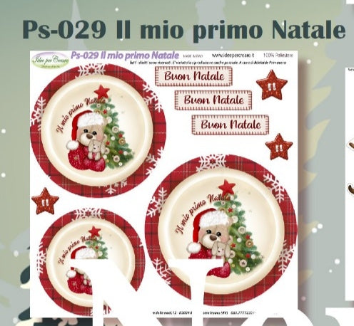 Pannello Il Mio Primo Natale PS-029 - Idee per Creare