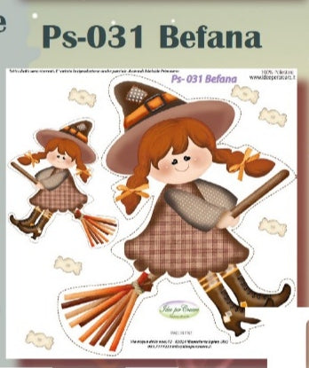 Pannello Befana PS-031 - Idee per Creare