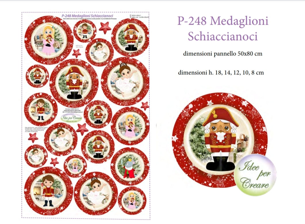 Pannello Medaglioni Schiaccianoci P-248 - Idee per Creare