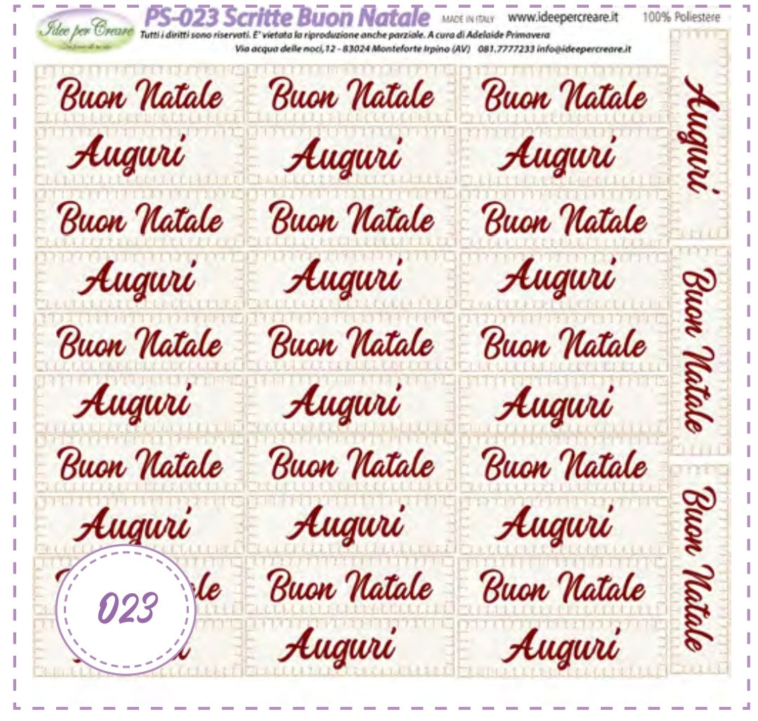 Pannello Scritta Buon Natale Ps-023 - Idee per Creare