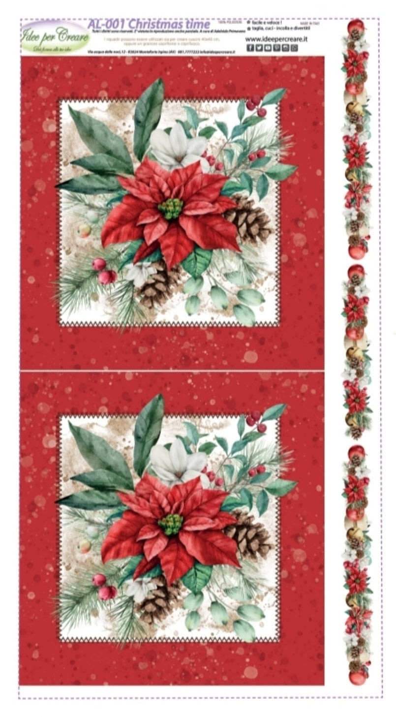 Pannello Christmas Time 50x90 - AL001 - Idee Per Creare