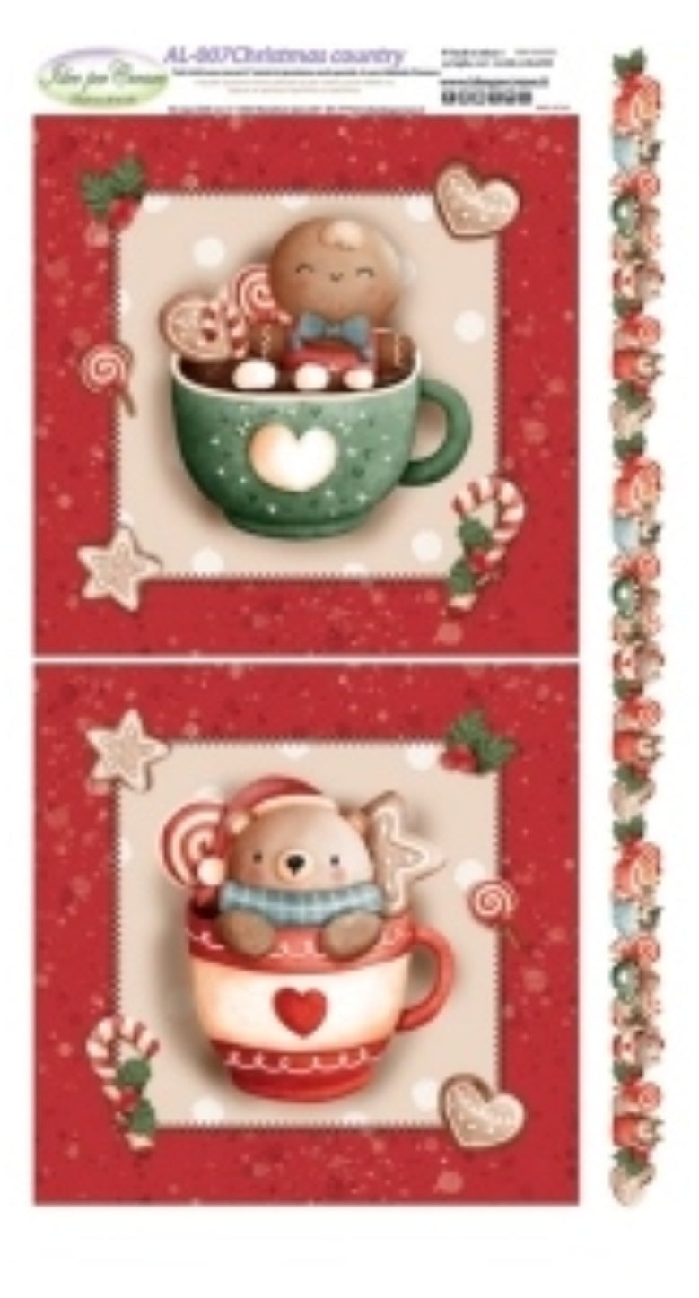 Pannello Christmas Country 50x90 - AL007 - Idee Per Creare