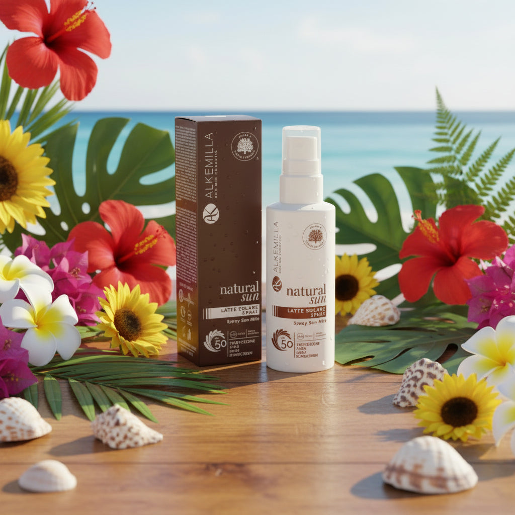 Latte Solare Spray Alta Protezione SPF 50 - Alkemilla - Desideri e Follie
