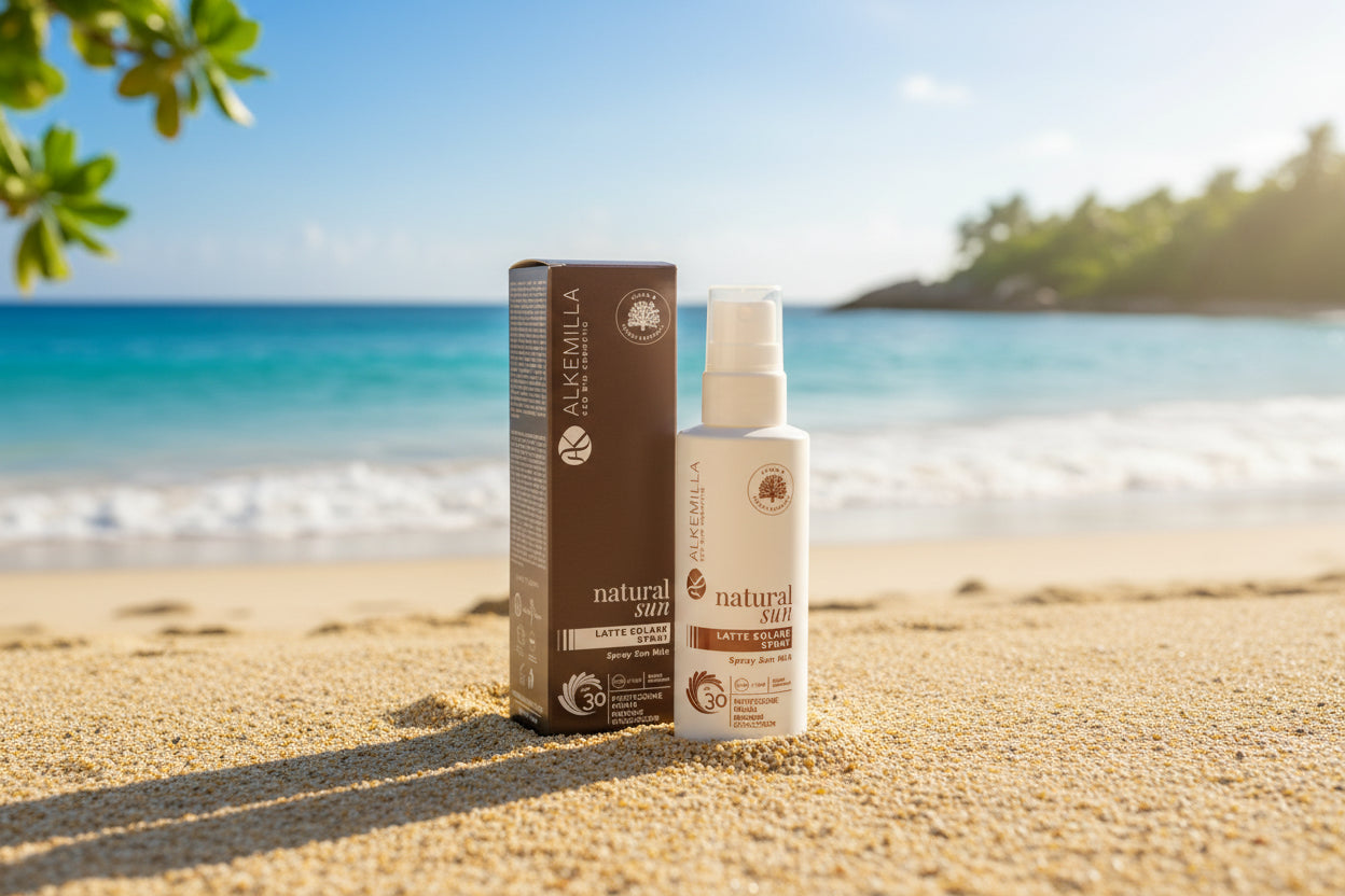 Latte Solare Spray Media Protezione SPF 30 - Alkemilla - Desideri e Follie