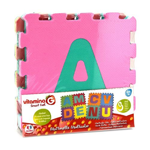 Tappeto gioco Puzzle Lettere 9 pz Vitamina G - Globo - Desideri e Follie