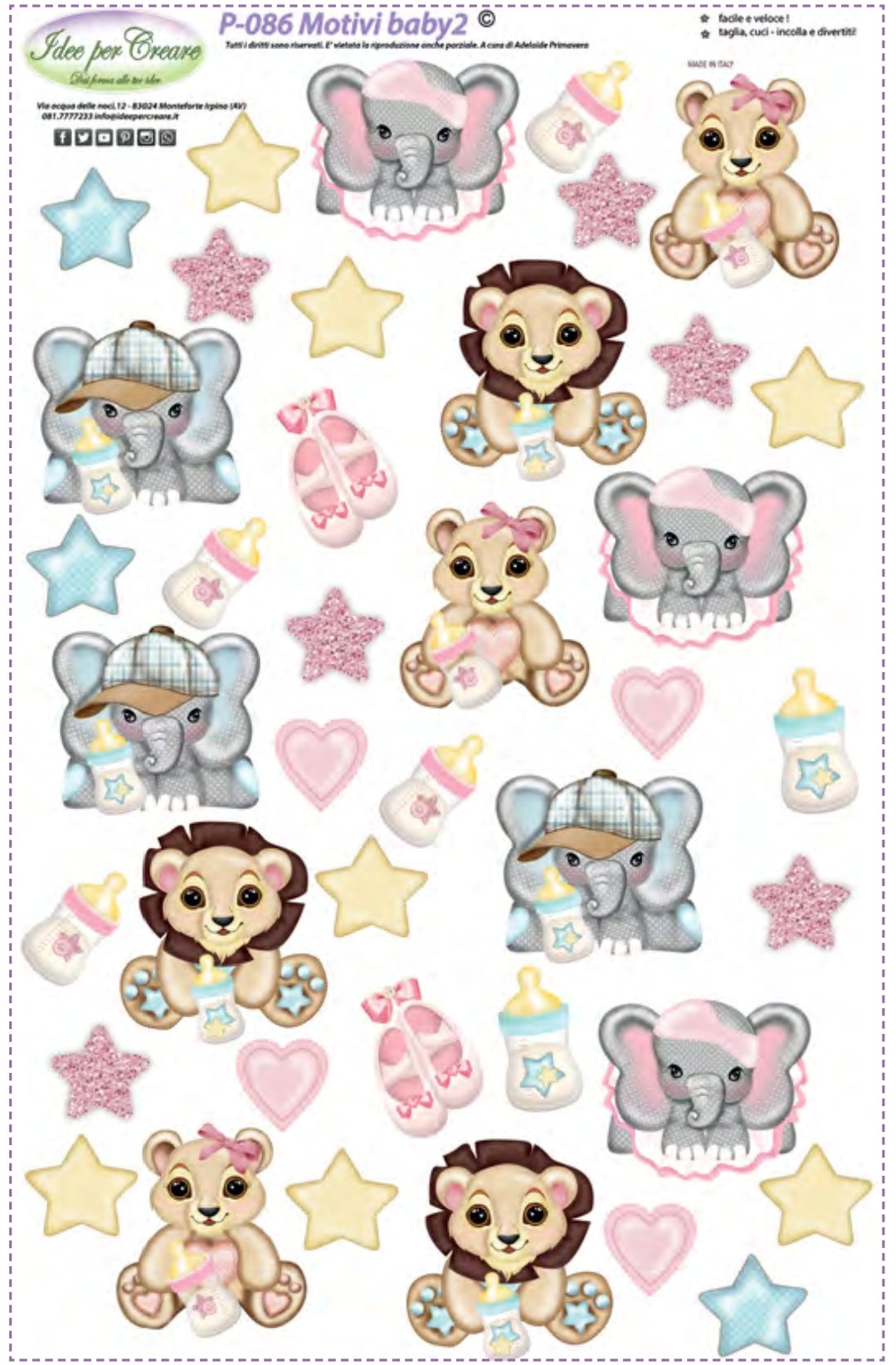 Pannello Motivi Baby2 - P086 - Idee Per Creare