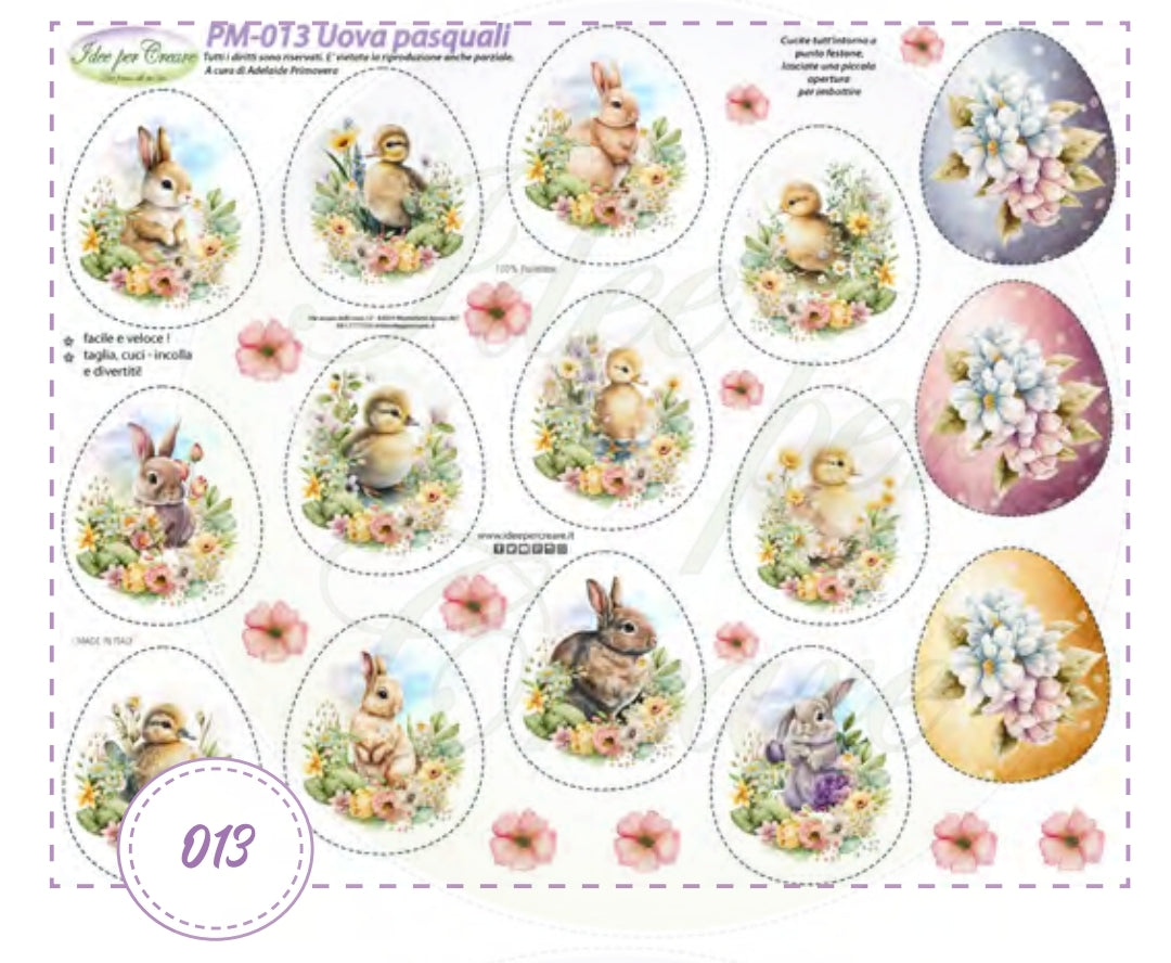 Pannello Uova Pasquali - PM013 - Idee Per Creare
