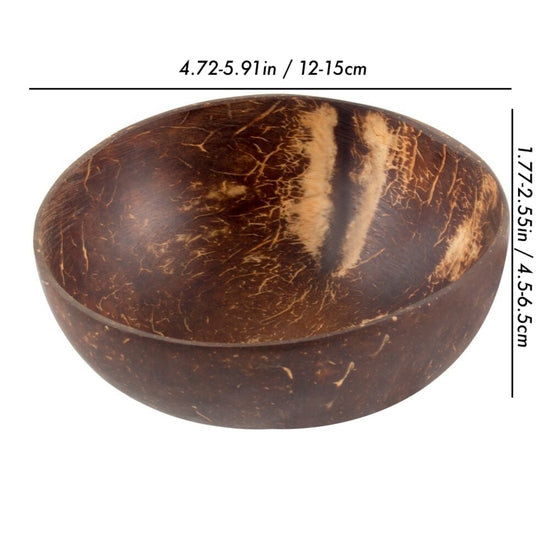 Set Ciotola in Cocco naturale e cucchiaio in bambù - BeTwentys - Desideri e Follie
