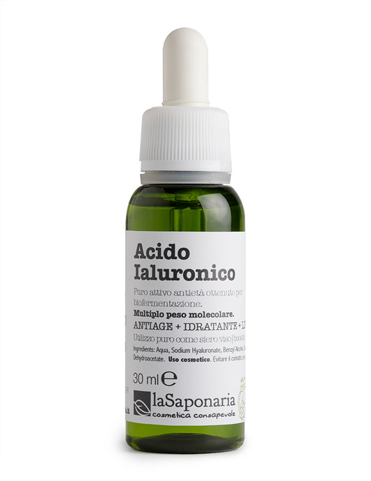 Acido ialuronico - multiplo peso molecolare (FORMATO: 30 ml) - La Saponaria