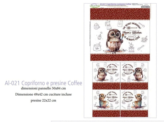 Copriforno e Presine Coffee - AL021 - Idee Per Creare