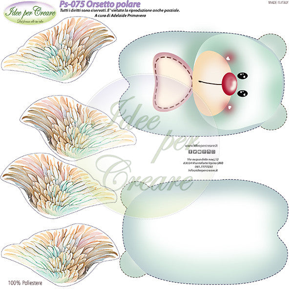 Pannello Orsetto Polare PS075 - Idee per Creare