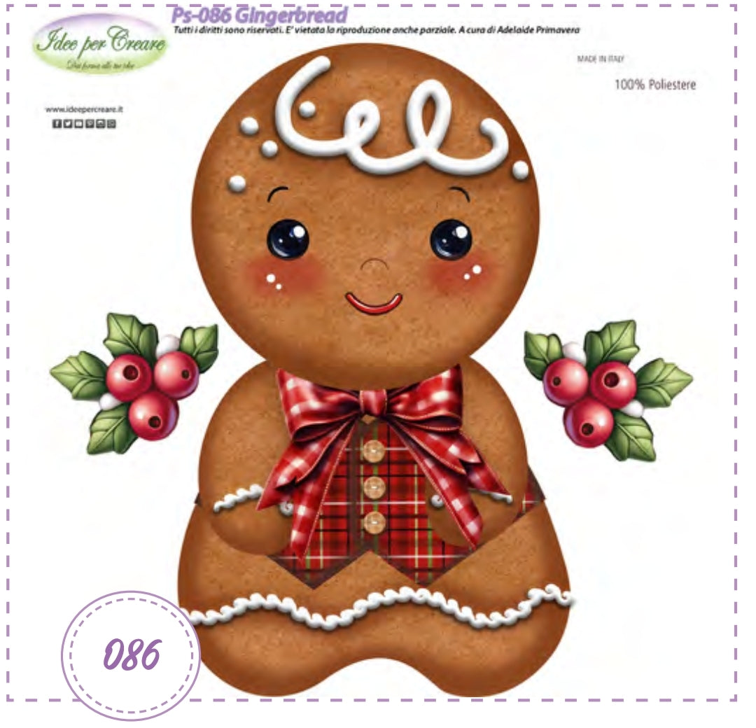Pannello Gingerbread PS086 - Idee per Creare