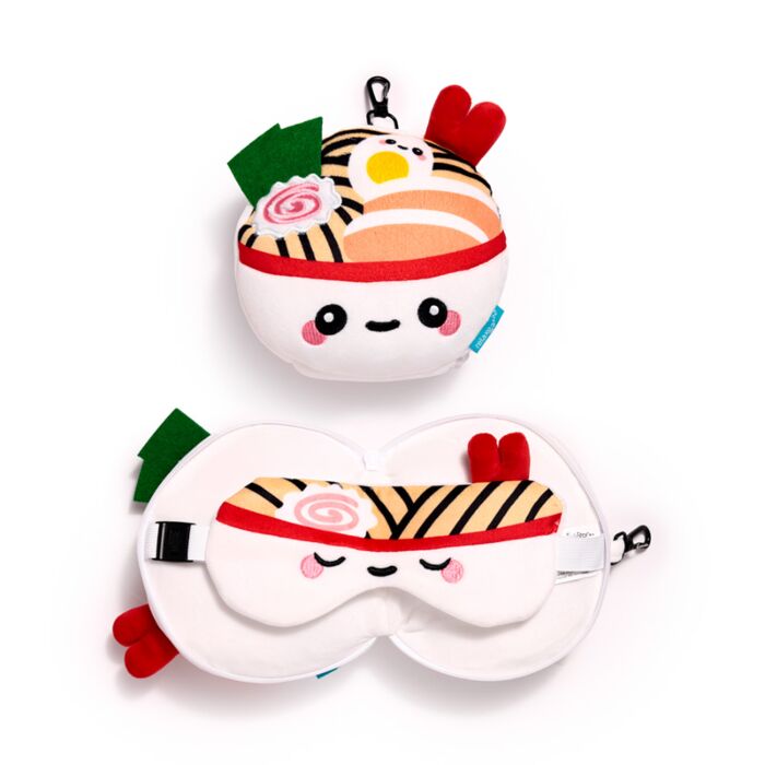 Cuscino da Viaggio con Maschera Relaxeazzz - Nori la Ciotola Ramen - Foodiemals