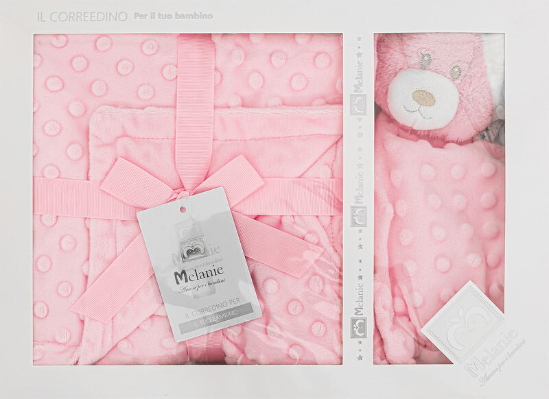 COPERTINA CULLA CORAL POP CON PUPAZZO DOUDOU