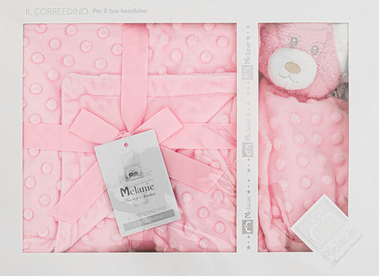 COPERTINA CULLA CORAL POP CON PUPAZZO DOUDOU