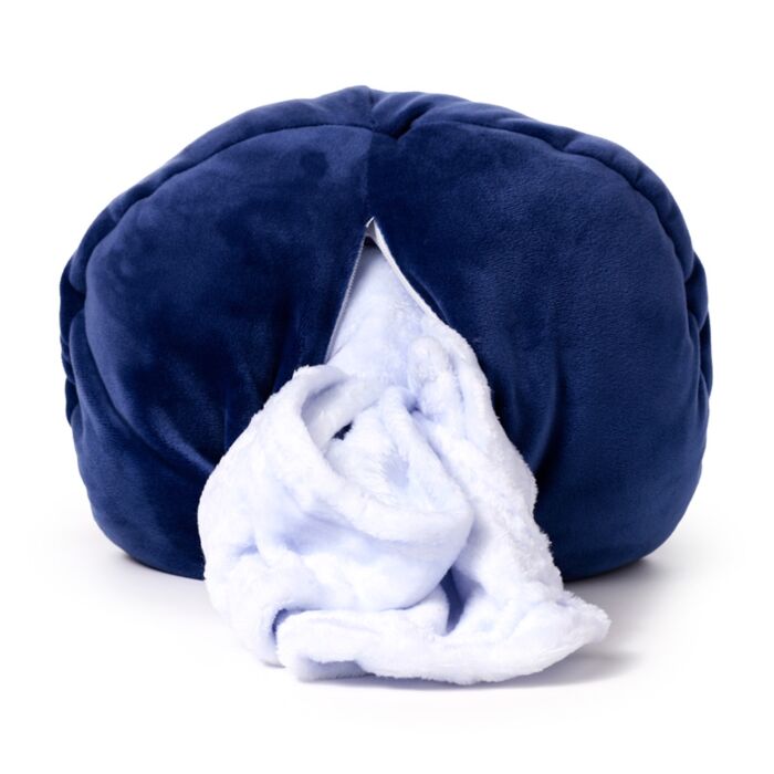 Cuscino di Peluche con Coperta 2 in 1 - Nico, il Pinguino - Blankeazzz