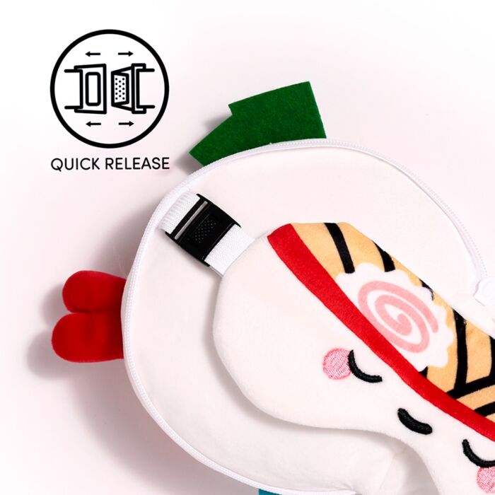 Cuscino da Viaggio con Maschera Relaxeazzz - Nori la Ciotola Ramen - Foodiemals