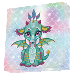 Ariel the Baby Dragon Box - DiamondDotz