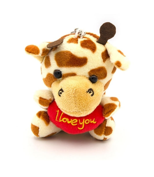 Portachiavi peluche Giraffa - I Cucciolotti del Cuore