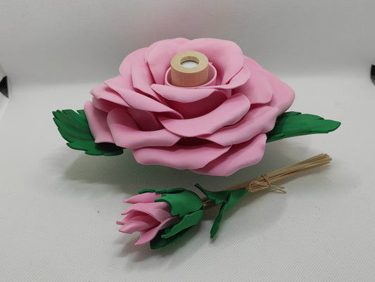 Profumatore ambiente con gomma eva (crepla) Rosa chiaro piccolo- HandMade