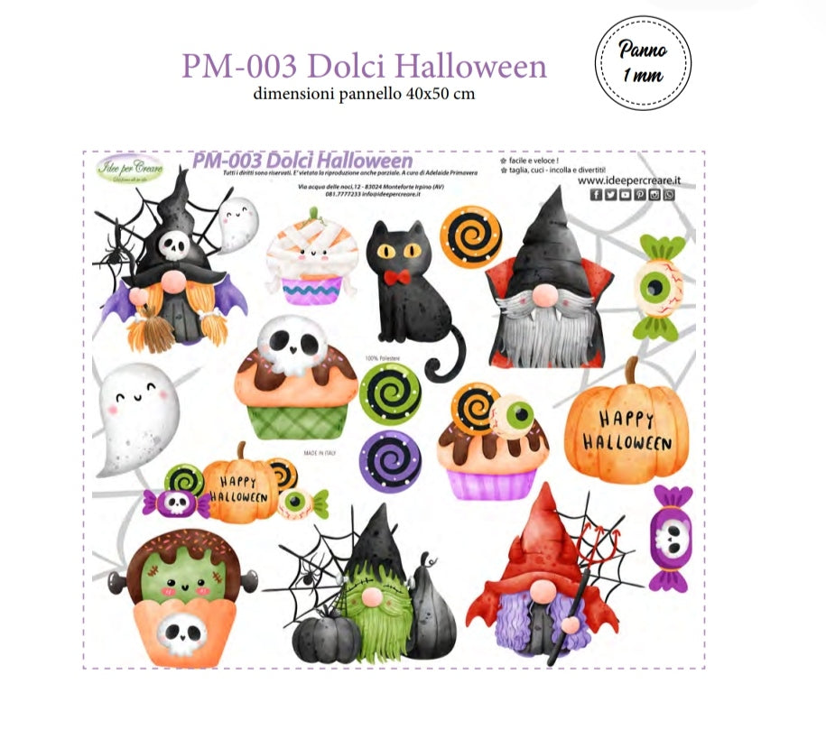 Pannello Gnomi Halloween PM003 - Idee per Creare