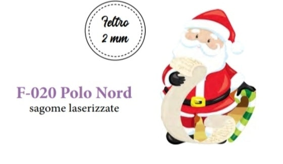 Motivi feltro polo nord - F020 - Idee Per Creare