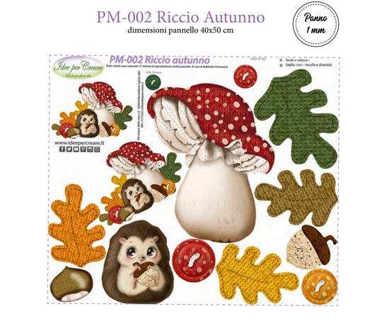 Pannello Riccio Autunno PM002 - Idee per Creare