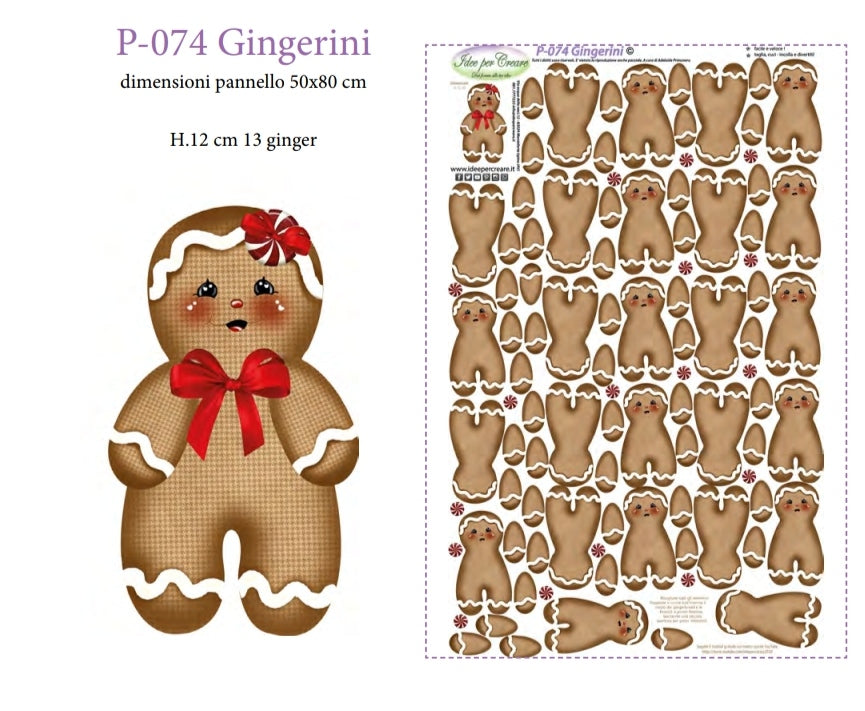 Pannello Gingerini P-074 - Idee per Creare