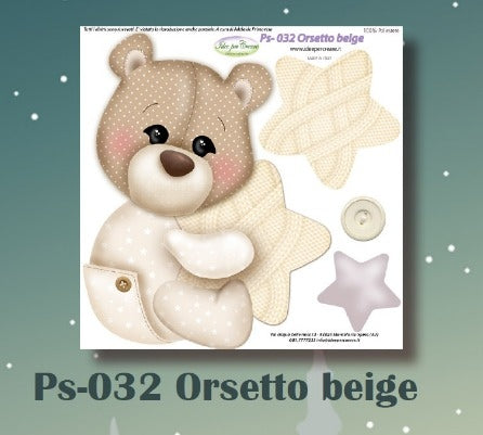 Pannello Orsetto Beige PS-032 - Idee per Creare