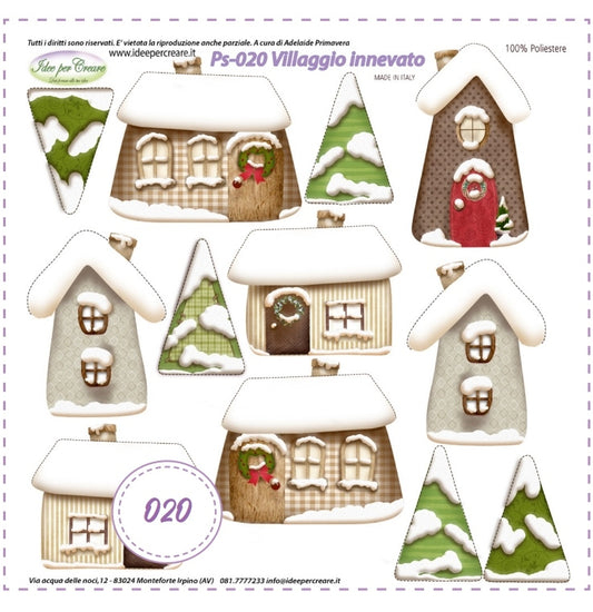 Pannello Villaggio innevato PS-020 - Idee per Creare