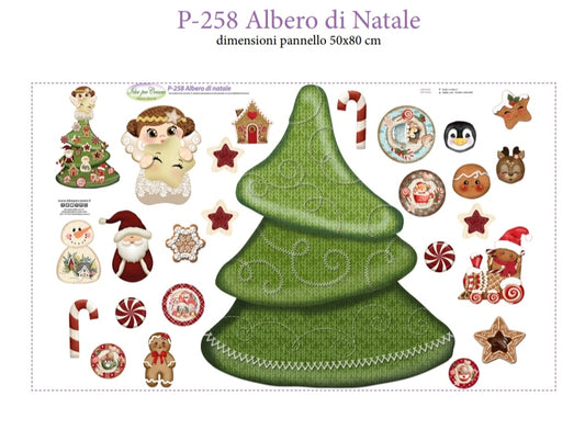 Pannello Albero di Natale 50x80 - P258 - Idee Per Creare