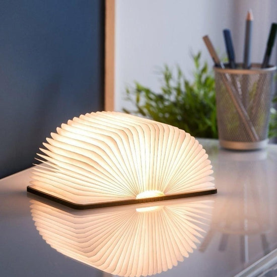 Creative LED luce notturna a forma di libro di legno - BeTwentys - Desideri e Follie