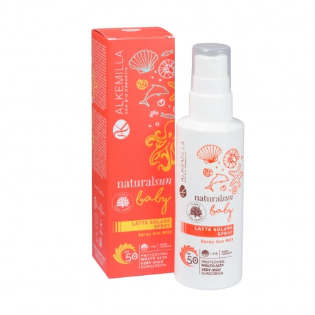 LATTE SOLARE SPRAY ALTA PROTEZIONE BABY SPF 50 + - ALKEMILLA