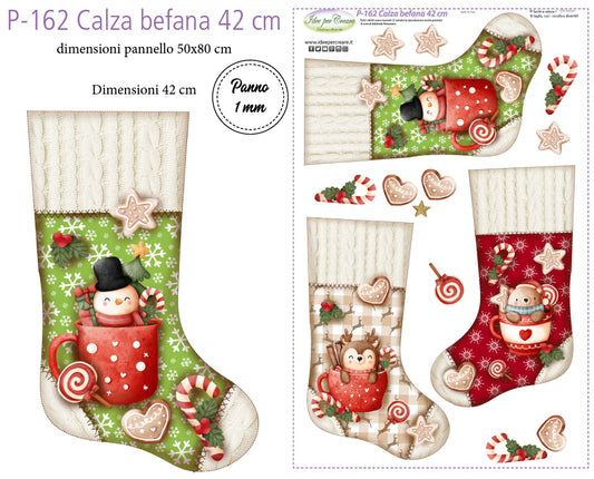 Pannello Calza Befana 42cm - P162 - Idee Per Creare