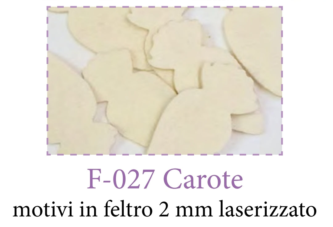 Sagome laserizzate Carotine 20pz bust F027 - Idee per Creare